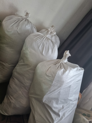 Мешок строительный (зеленый) 95х55 см, 70 л / садовые мешки / мешки для ...