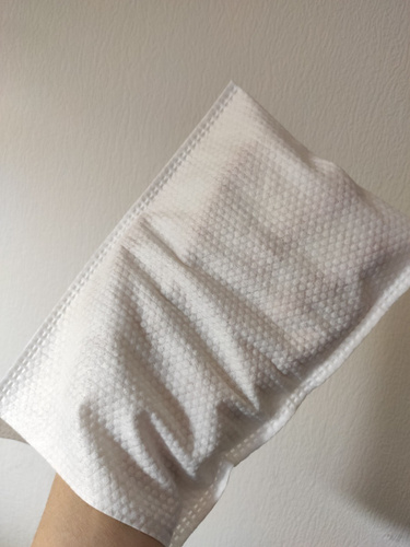 Рукавицы одноразовые BESIDE сухие с тиснением, варежки мочалки для ...