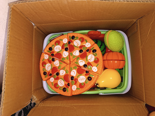 Игрушечные продукты и овощи на липучках 35 предметов игрушечная еда ...