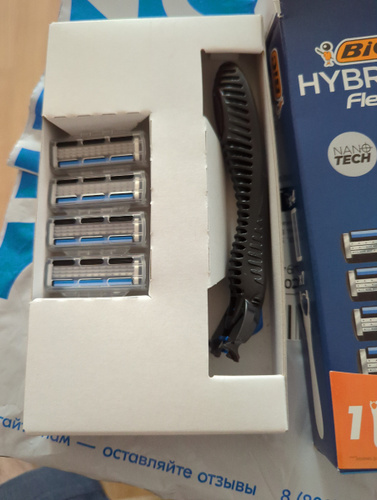 Бритва мужская BIC Hybrid 3 Flex, 3 нанотехнологичных подвижных лезвия ...