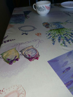 Скатерть клеенка на стол в кухню L'CADESI FLORISTA, размер 100х140 см, из ПВХ FL100140-038-01 #43, ПД УДАЛЕНЫ