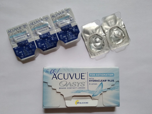 Линзы acuvue oasys 0.75