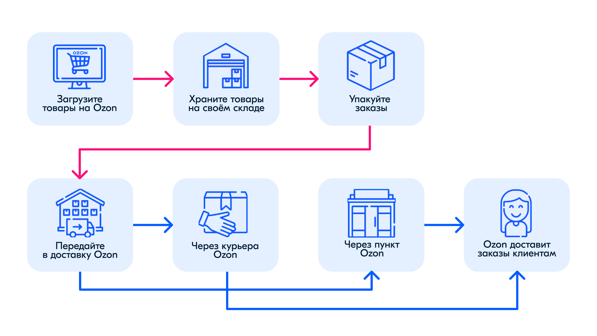 Чем различаются схемы работы на Ozon