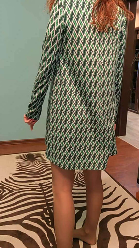 Платье Женский VITTORIA VICCI коричневый, бежевый прямое Офисный ...