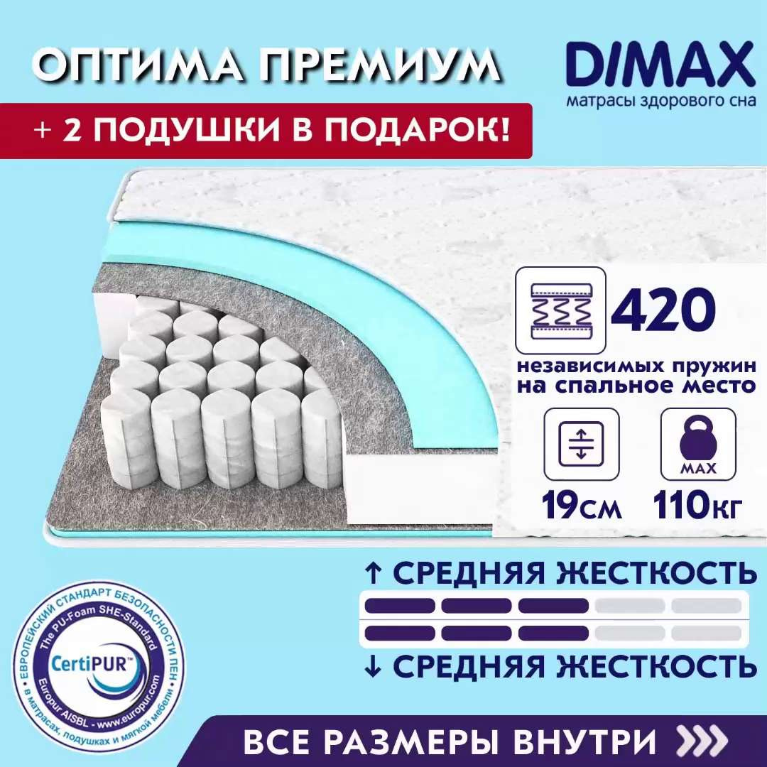 Матрас hypnoz foam coal беспружинный