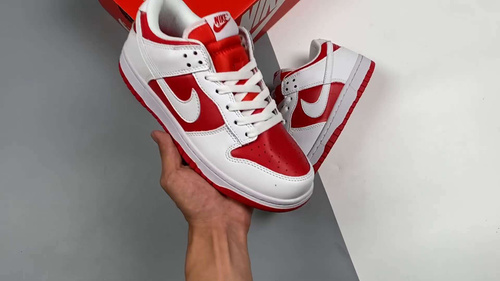 Nike hot hotsell red dunks