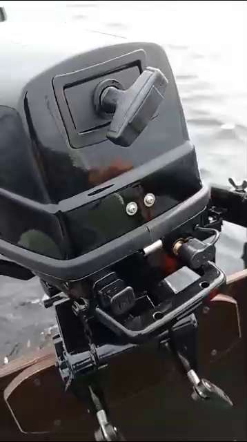 Лодочный мотор для лодки пвх бензиновый двухтактный Flaizer FZ4HS 4 л.с ...