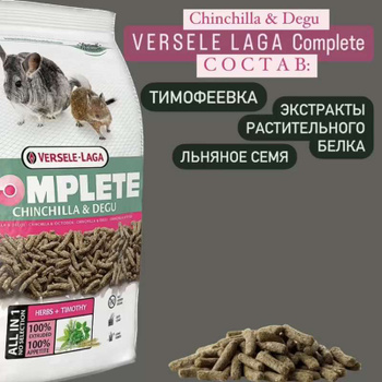 Versele-Laga Complete Chinchilla & Degu Fibre-rich all-in-one