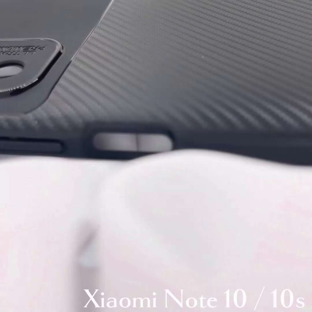 Чехол Силиконовый Текстура Карбон для Xiaomi Redmi Note 10 / 10S / Poco M5s  черный - купить с доставкой по выгодным ценам в интернет-магазине OZON  (920970683)