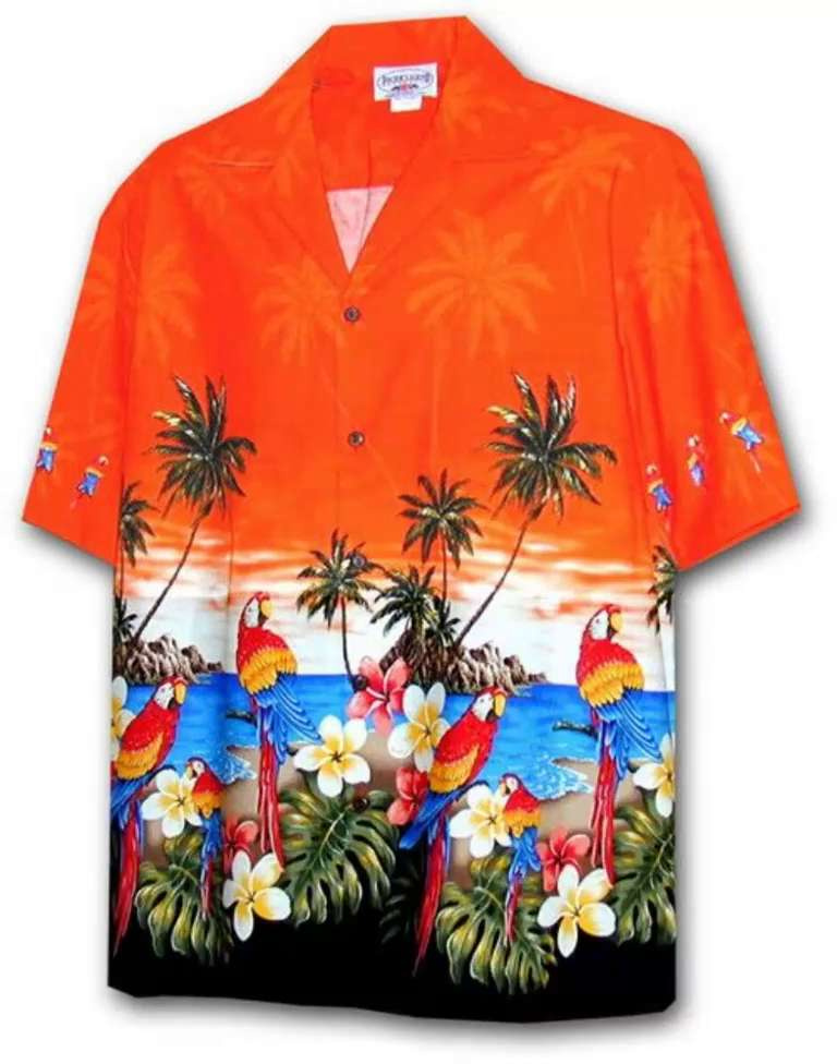 Гавайка купить. Гавайская рубашка Pacific Legend. Pacific Legend рубашки. Гавайская рубашка оранжевая. Рубашка с пальмами.