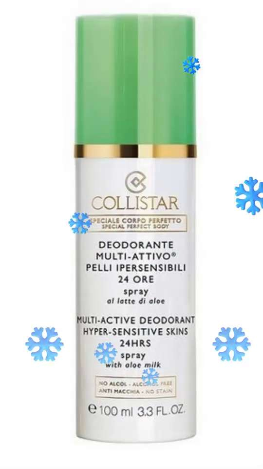 Collistar DEODORANTE MULTI-ATTIVO 24 ORE Spray pelli ipersensibili al latte  di aloe - no alcol 100 ml