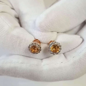 Серьги из желтого золота: купить сережки лимонное золото в Stolychnashop