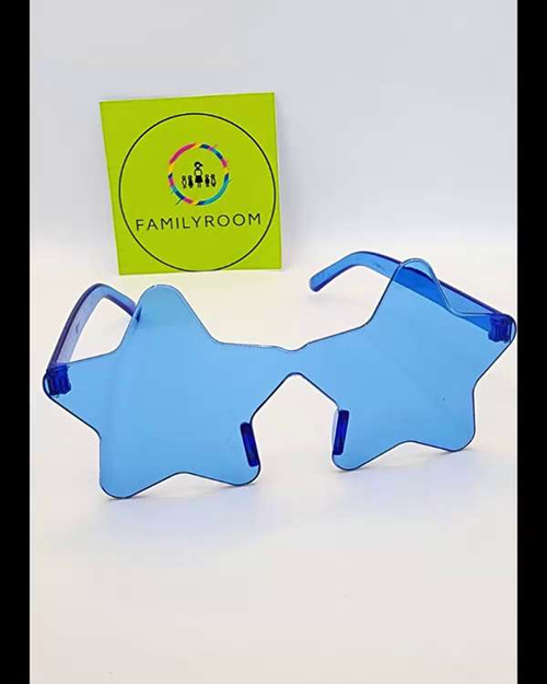 Солнцезащитные очки "Звездочки" синие FamilyRoom / Синие очки унисекс ...