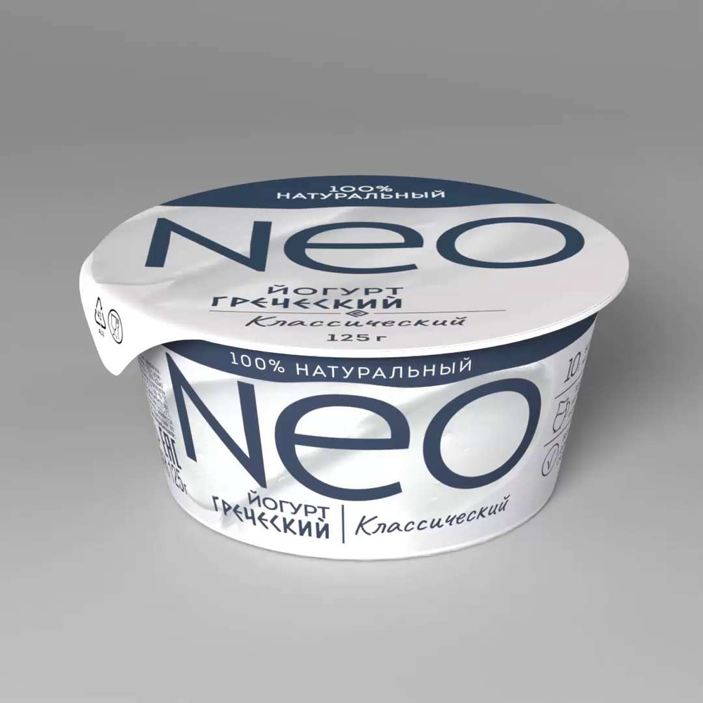 Йогурт греческий NEO, классический, 2%, 125 г - купить с доставкой по ...