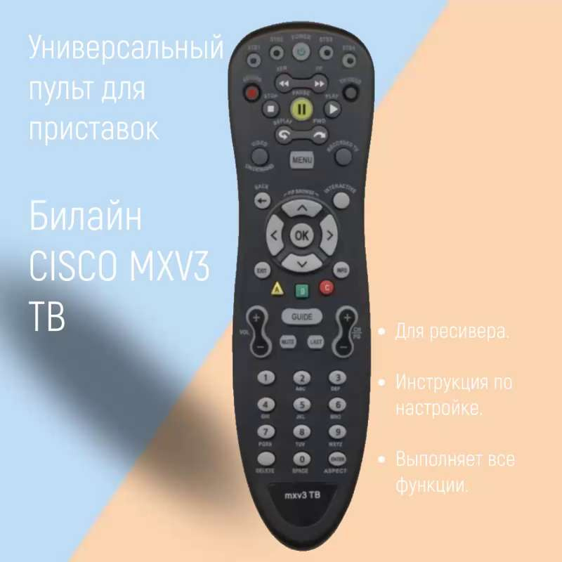 Пульт Huayu для CISCO, MOTOROLA MXV3ТВ для ресивера | Онлайн-гипермаркет пультов