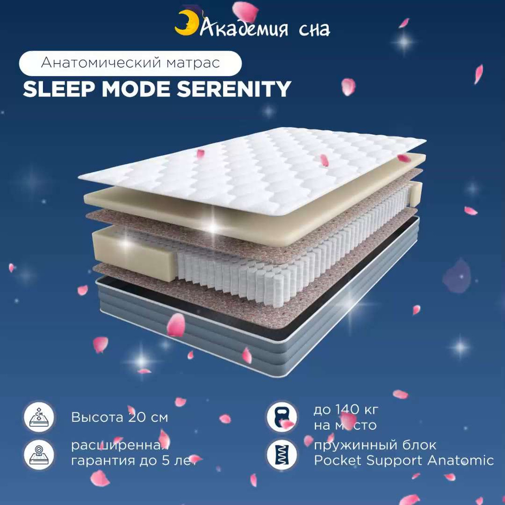 Матрас Академия сна Sleep Mode | Active | Comfort | Energy | Serenity |  Независимый пружинный блок | Зональный пружинный блок | Аскона | ASKONA |  IKEA | Икея | Buyson, Независимые пружины, 160 - купить по выгодной цене в  интернет-магазине OZON (1220816673)