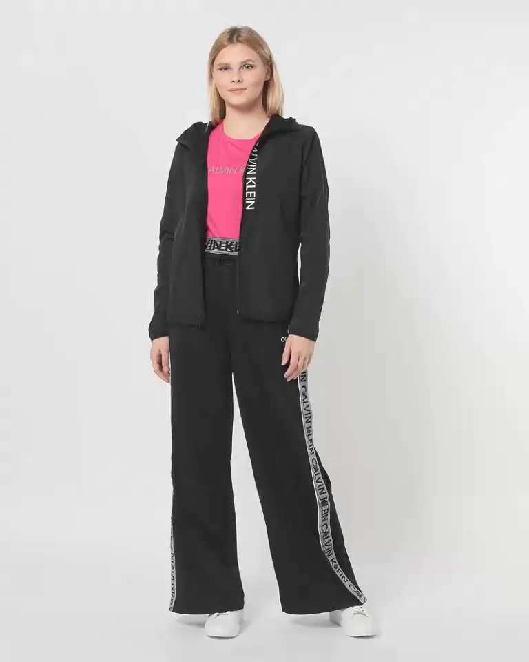 Calvin klein deals tracksuit womens black