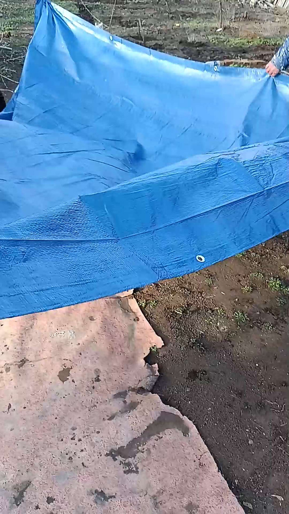 Тент универсальный защитный Zolder 345098 3х4м плотность 65 г/м2 ...