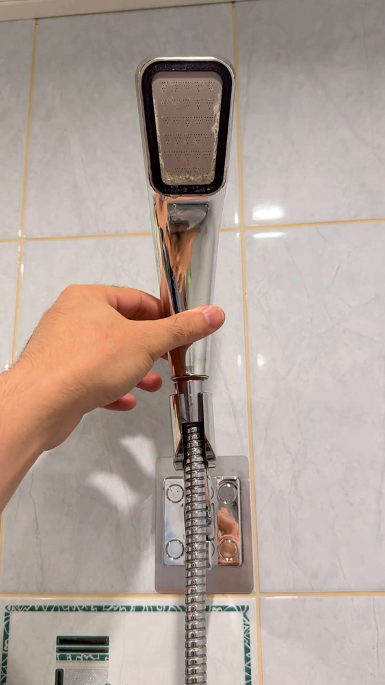 Держатель для лейки душа самоклеющийся настенный / крепление (кронштейн ...