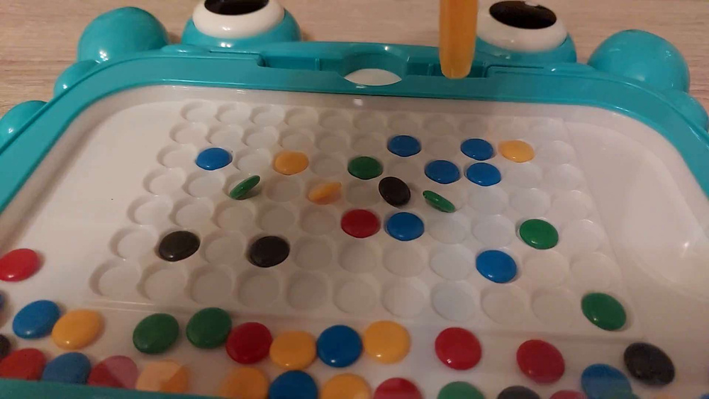 Развивающий магнитный планшет "Веселый краб",Магнитная цветная доска ...