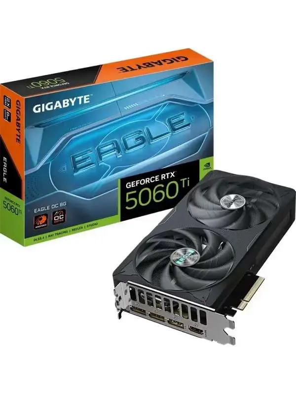 Gigabyte Видеокарта GeForce RTX 5060 Ti 8 ГБ (GV-N506TEAGLEOC-8GD)