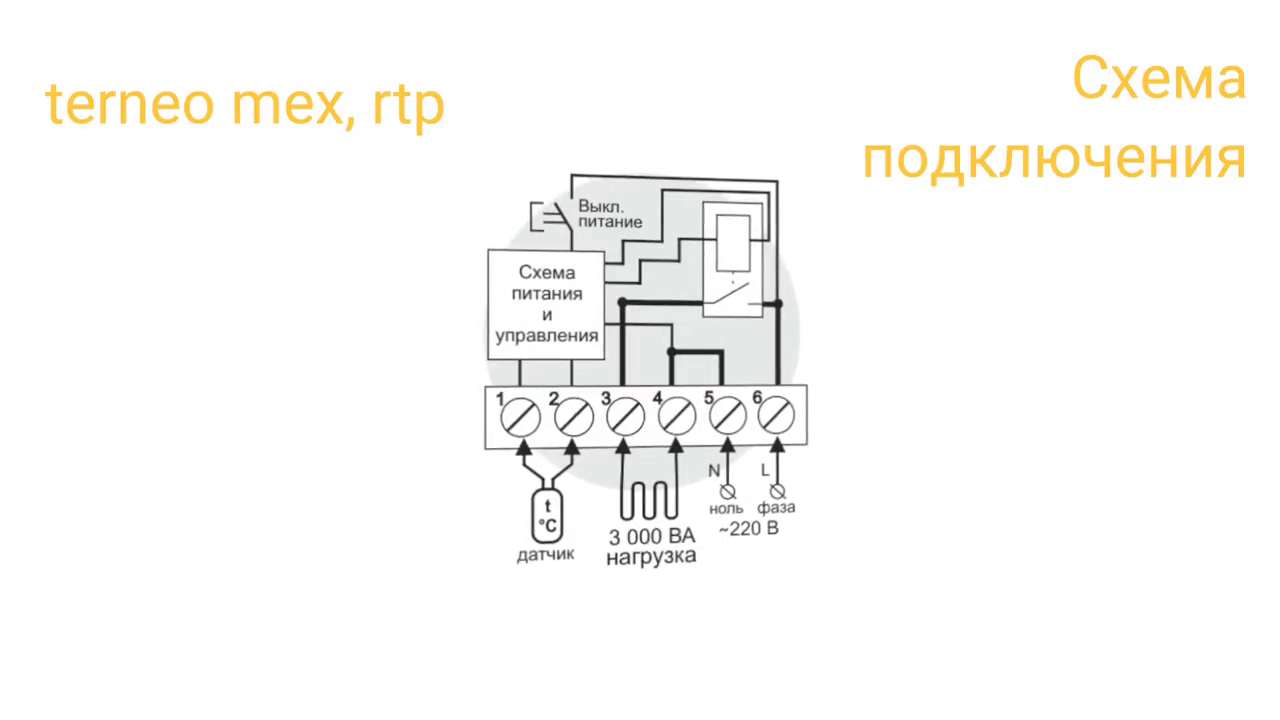 Терморегулятор terneo rtp теплого пола