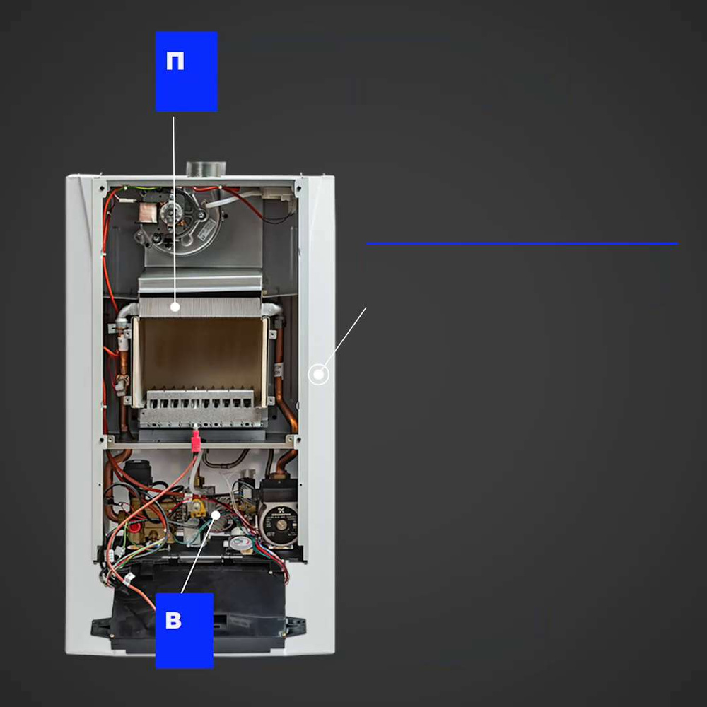 Газовый котел BAXI 14 кВт ECO NOVA_двухконтурный_турбо_Белый - купить по  выгодной цене в интернет-магазине OZON (819687213)